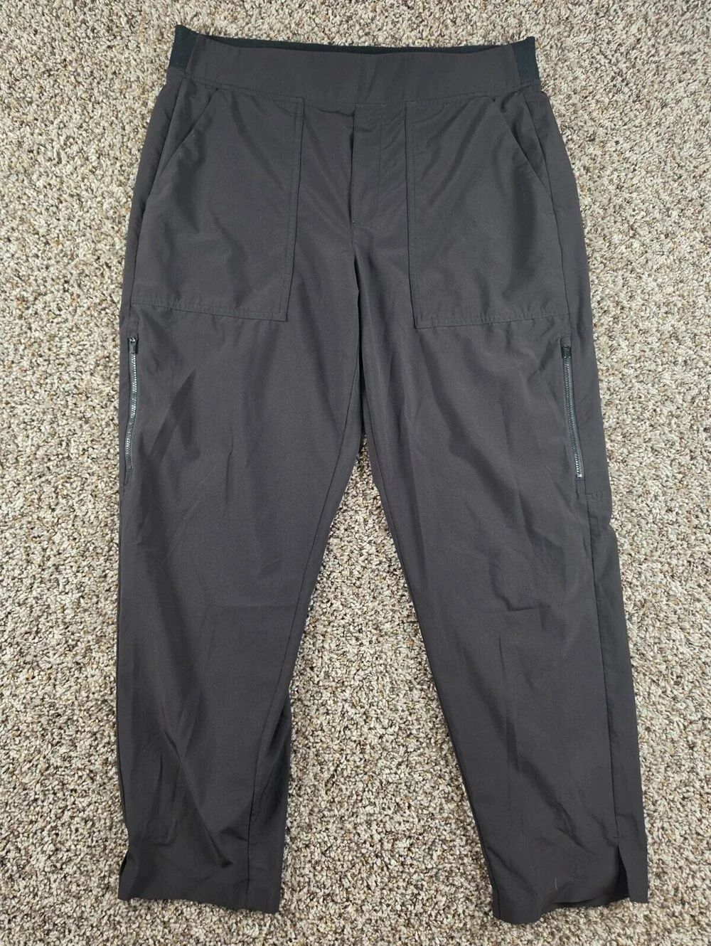 Athleta Womens Sz 14 Brooklyn Mid Rise Ankle Utility Pants Black